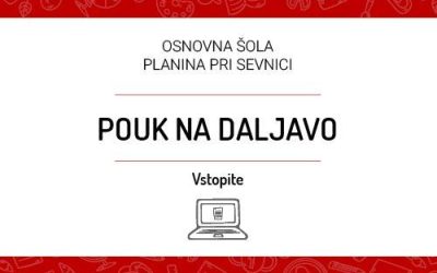 NADALJEVANJA POUKA NA DALJAVO